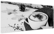 Obraz - Zimné cappuccino (120x50 cm)