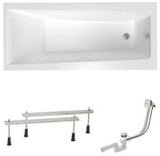 Obdĺžniková vaňa Laguna Idea Plus 160x75 cm akrylát ľavá aj pravá SIKOID1600APN