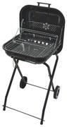 Prenosný gril na drevené uhlie čierna