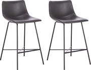 2x Barová stolička Hawaj CL-845-4 tmavo šedá