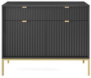 Komoda Nova čierna so zásuvkami (KSZ104)