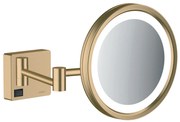 Hansgrohe AddStoris, kozmetické zrkadlo s LED osvetlením, kartáčovaný bronz, HAN-41790140