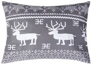 XPOSE® Bavlnená obliečka na vankúš VIANOCE - sivá 70x90 cm