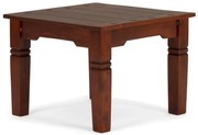 furniture-nabytek.cz - Masívny konferenčný stolík Texas z akácie, lakovaný, hnedý – 60×60×45 cm