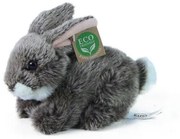 RAPPA Plyšový králik tmavosivý ležiaci, 17 cm, ECO-FRIENDLY
