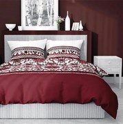 INTERMEDIC SK Posteľná obliečka Bavlnený satén Luxury Red 140x200/70x80 cm