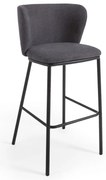 Tmavosivá barová stolička 102 cm Ciselia – Kave Home