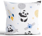 Bavlnená obliečka na vankúšik Renforcé 40 × 40 cm – Vesmírna panda