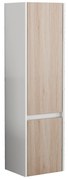 Vysoká závesná kúpeľňová skrinka Houseland Nivra dub/biela