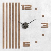 DUBLEZ | Lamelové nástenné hodiny z dreva - ONE