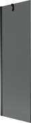 Mexen Next vaňová zástena jednokrídlová 60 x 150 cm, Grafitová čierna, Čierna - 895-060-000-00-40-70