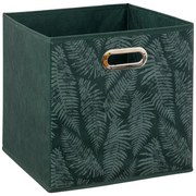 Úložný box Naturalis, 31x31x31 cm, tmavozelená