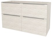 Mereo Mailo, kúpeľňová skrinka 121 cm, chróm madlo, Multidecor, White Loft Pine, MER-CN593SWLP1