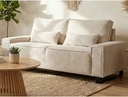 Dvojmiestna pohovka Cassino, krémová štruktúrovaná látka%