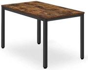 Stôl TESSA 120cm x 60cm - rustikál / čierne nohy