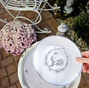 Porcelánový dezertný tanier s kohútom Devine French Roster - Ø 20cm