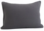 Mušelínová obliečka na vankúš 40 × 60 cm Alexia Duo - sivá/krémová