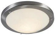 Inteligentné stropné svietidlo oceľ 31 cm vrátane WiFi A60 IP44 - Yuma