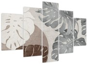 Obraz - Dizajn s listami (150x105 cm)