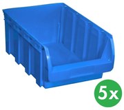 Allit Plastový box COMPACT, 316 x 500 x 200 mm, 5 ks, modrý