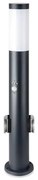 V-Tac Vonkajšia lampa so senzorom a 2 zásuvkami 1xE27/60W/230V IP44 60cm antracit VT0460