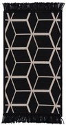 Koberček / kúpeľnový koberček ORIENT 2 kocky béžový / čierny