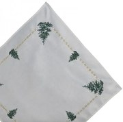 Obrus Jedlička s lurexovou výšivkou 85x85 cm
