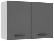Kuchynská skrinka Belini Premium Full Version horná 80 cm šedý mat