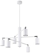 Sollux SL.1206 - Luster na lanku LEMMI 6xGU10/10W/230V biela