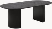 Oválny jedálenský stôl v drevenom vzhľade Boavista, 210 × 100 cm