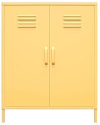 Žltá kovová komoda Novogratz Cache, 80 x 102 cm