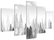 Obraz - Vrcholky lesov (150x105 cm)