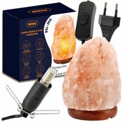 BERGE Soľná lampa 2-3kg - Ionizátor / nočná lampa
