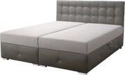 Čalúnená posteľ DARA, 200x180, šedá tm./sv. (gobi 13 / gobi 16)