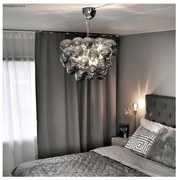 ByRydens 4200440-4505 - Luster na lanku GROSS 8xG9/4W/230V dymová/čierna