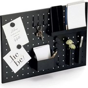 Zeller Present Čierna magnetická tabuľa, nástenka s príslušenstvom, 50 x 35 cm