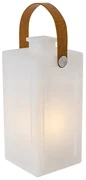 Moderná stolná lampa biela s efektom plameňa nabíjateľná IP44 - Stard