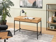 PC stolík Kaplan (dub + čierna). Akcia -19%. Vlastná spoľahlivá doprava až k Vám domov. 1109770