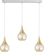 Luster na lanku LACRIMA WHITE 3xE27/60W/230V
