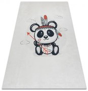 BAMBINO 1129 umývací koberec panda pre deti protišmykový - krém Veľkosť: 80x150 cm