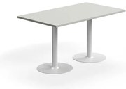 Stôl VERTICUS, 1400x800x720 mm, svetlošedá/biela