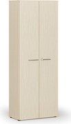 Kancelárska skriňa s dverami PRIMO WOOD, 800 x 420 x 2128 mm, breza