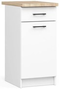 Spodná kuchynská skrinka s doskou OLIWIA S40 SZ1 biela