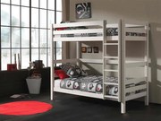 Poschodová postel z masívu borovica biela 182cm 90x200cm