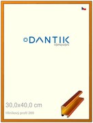 DANTIK rám na obraz 30x40 | ALU Oranžová Citrin broušená (Plexi Čiré)