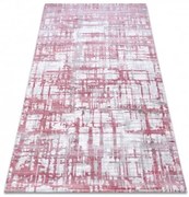 Koberec AKRYL DIZAYN 122 jasný ružový / jasný sivý