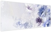 Obraz - Kvety, textúrovaná maľba (120x50 cm)