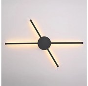 Brilagi - LED Nástenné svietidlo LUGO QUATTRO LED/16W/230V čierna