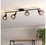 Eglo 901042 - Bodové svietidlo SONNINO 4xE14/40W/230V čierna