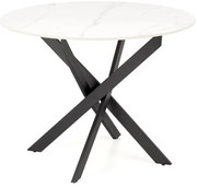 Jedálenský stôl Waylon II, mramor / čierna